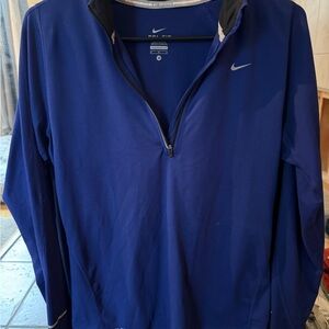 Nike Royal Blue Quarter-Zip Top